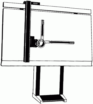 Zeichenmaschine mit Laufwagen